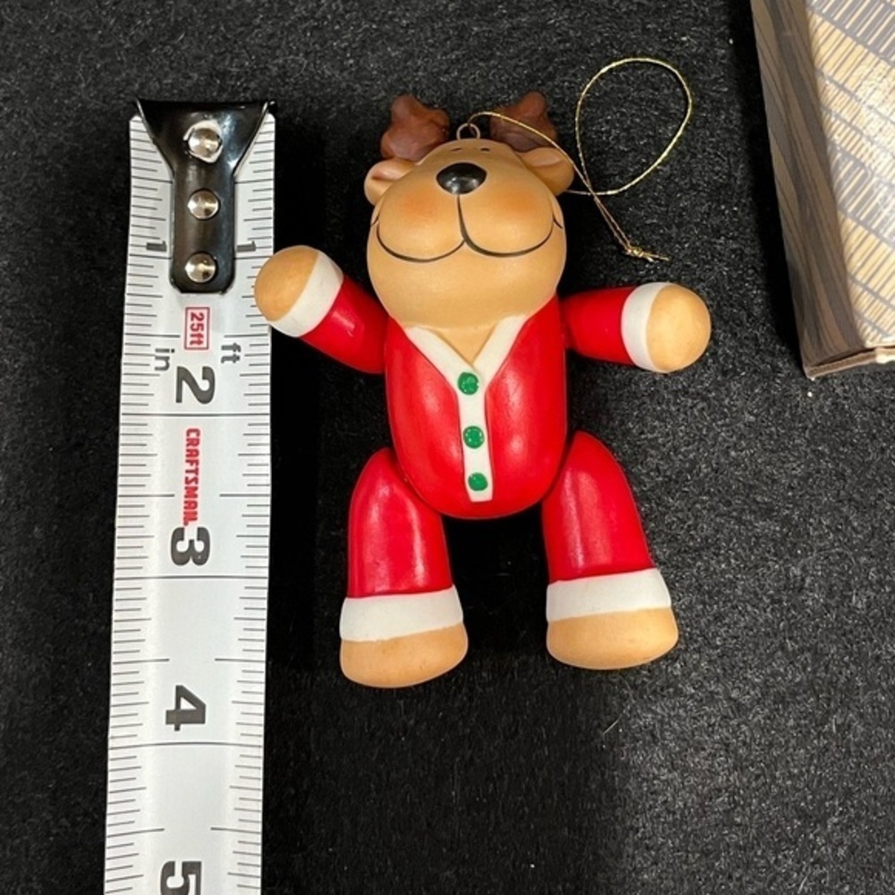 Avon Reindeer Santa and Friends Action Ornament Collection - Picture 8 of 8